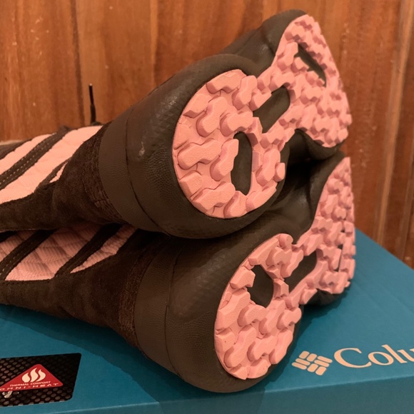 Columbia Youth Heather Canyon Snowboots Size 6 - Picture 14 of 16